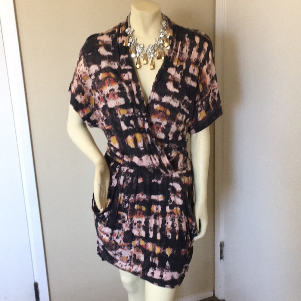 Rachel Roy Faux Wrap Dress Size Large